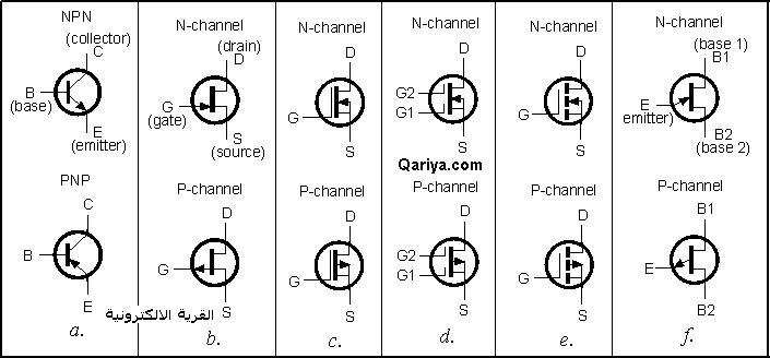 transistors symbols
