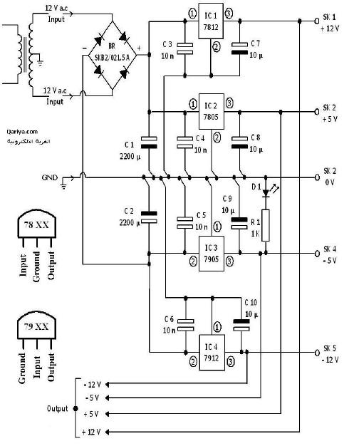 5-12 power supply circuit
